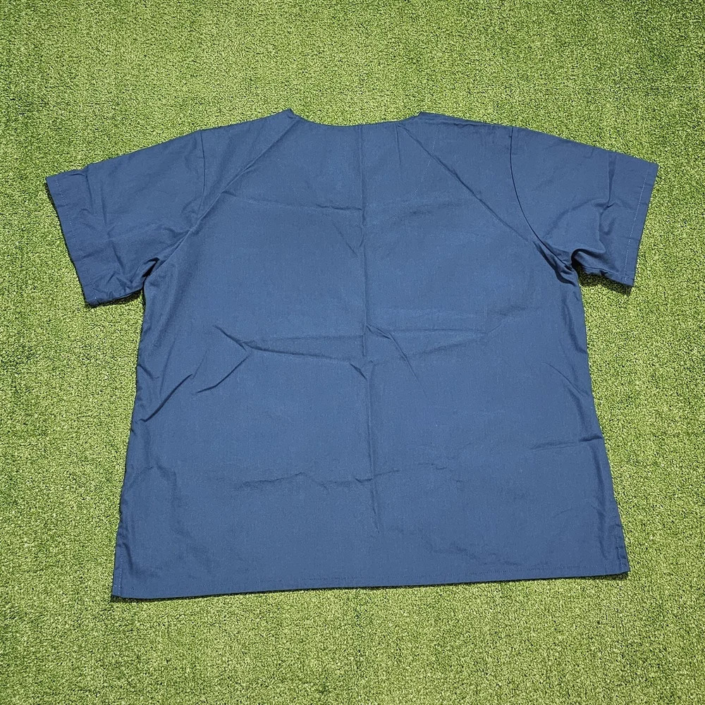 Landau Blue Scrub Top - Picture 2 of 5